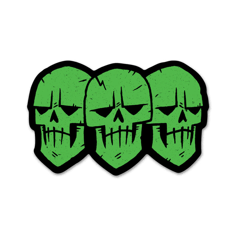 3 Skull Sticker