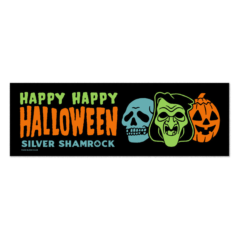 Silver Shamrock Bumper Sticker